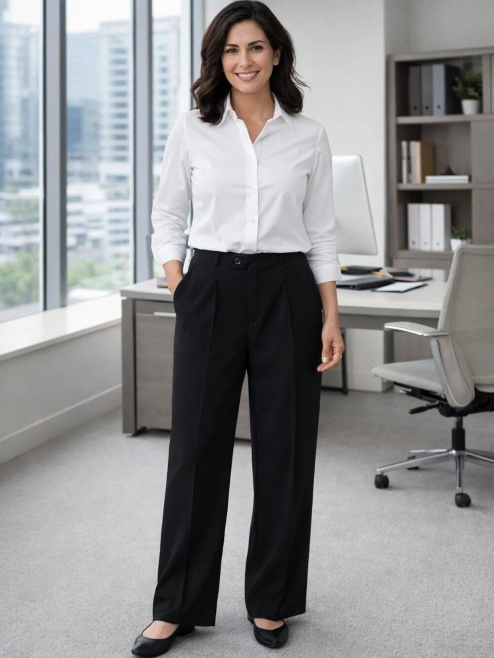 Banana Republic Women’s Black Wide Leg Elastic Waist High Rise Pants Size XL NWT